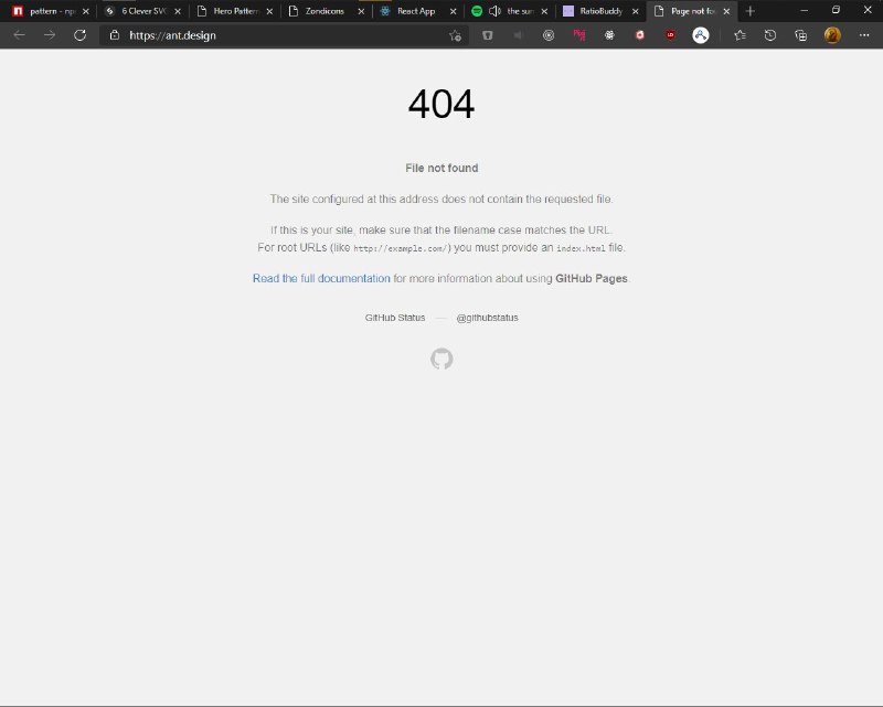 【本报讯】Ant Design 官网 404 了
