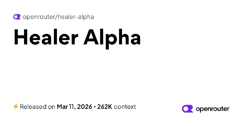 Healer Alpha - API Pricing & Providers