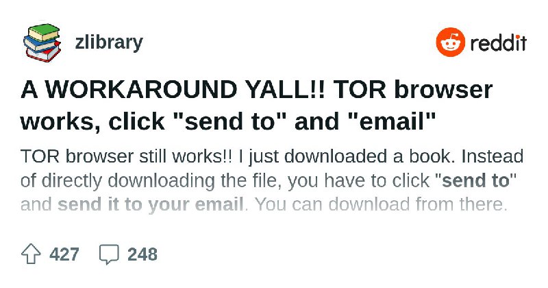 From the zlibrary community on Reddit: A WORKAROUND YALL!! TOR browser works, click 