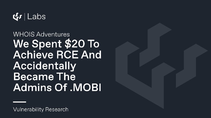 We Spent $20 To Achieve RCE And Accidentally Became The Admins Of .MOBI