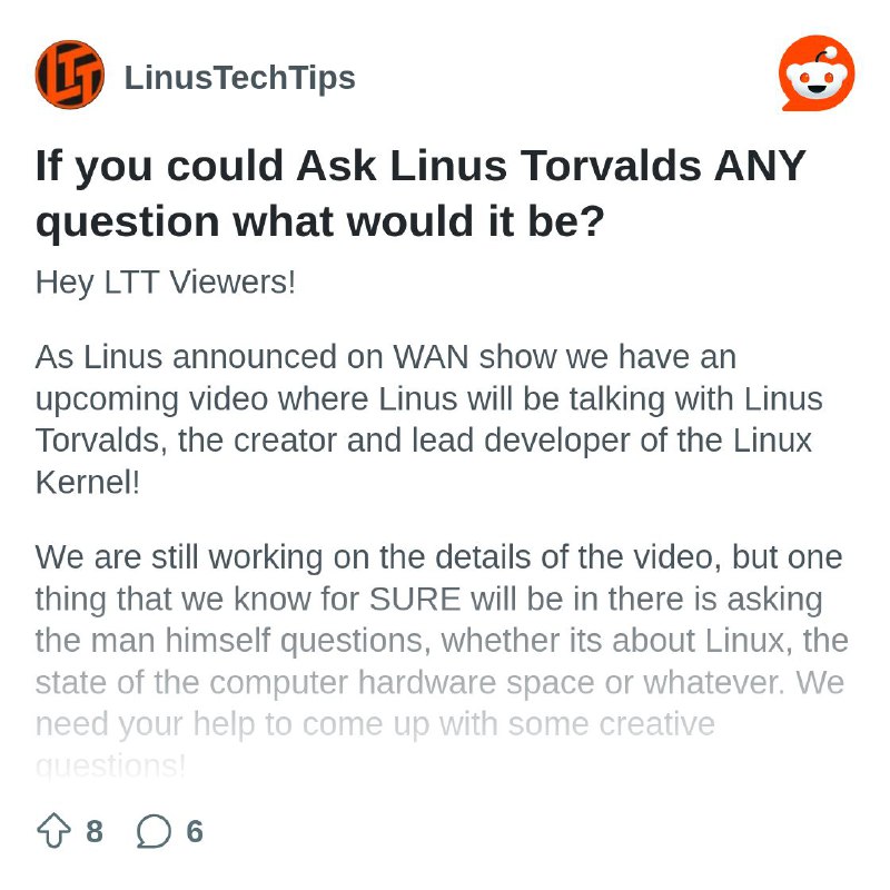 From the LinusTechTips community on Reddit