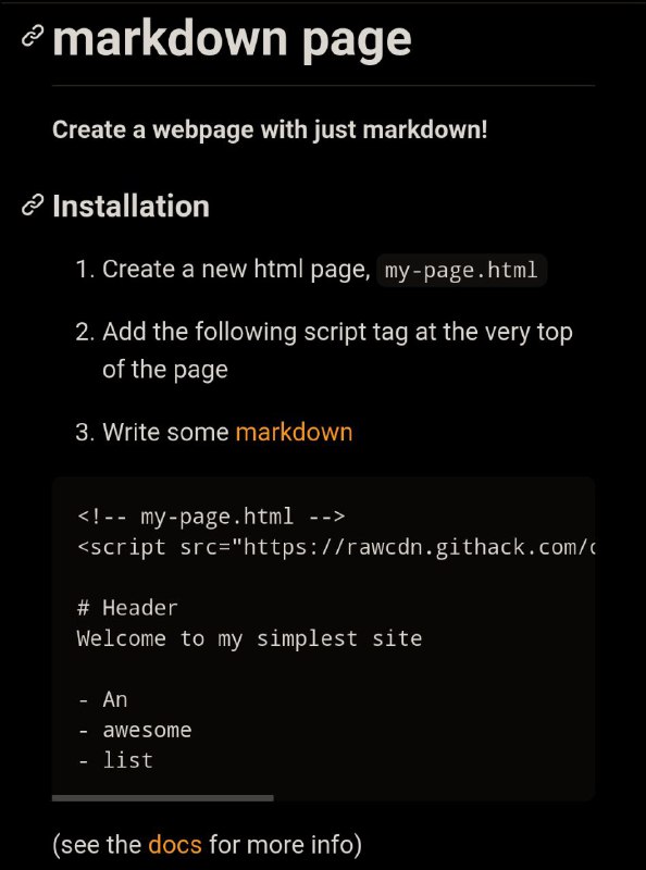 @ProgrammerHumor #interestingUse markdown directly in you HTML