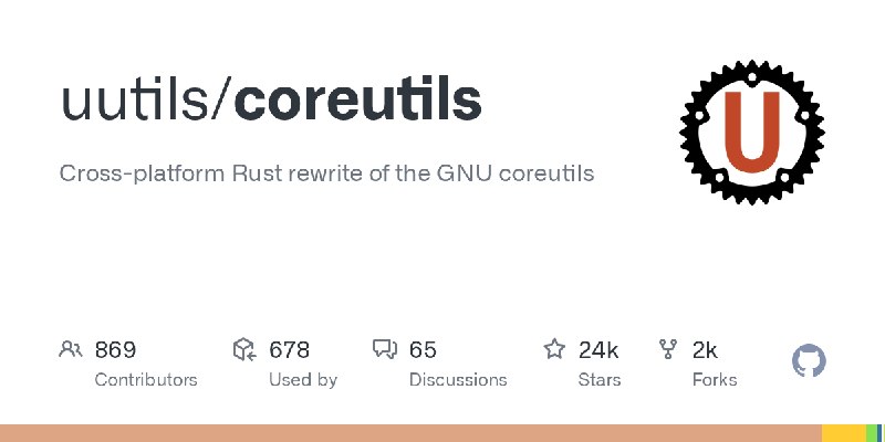 GitHub - uutils/coreutils: Cross-platform Rust rewrite of the GNU coreutils