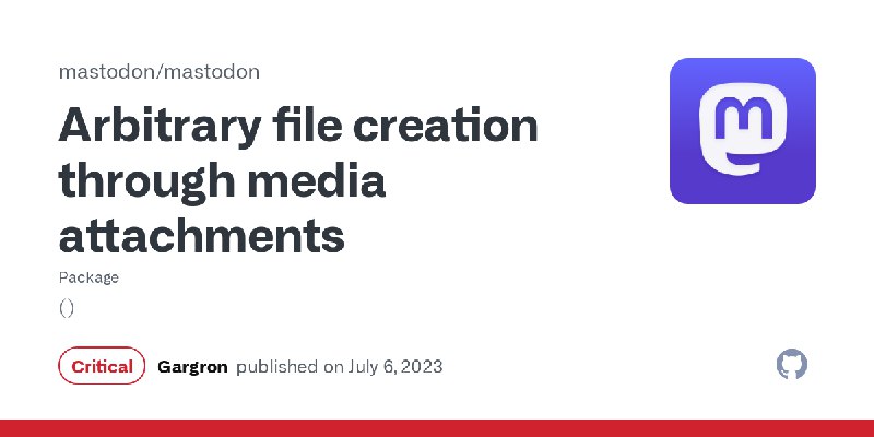 Arbitrary file creation through media attachments