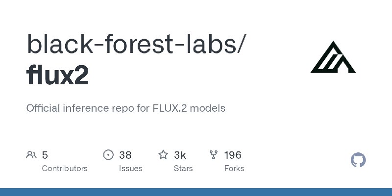 GitHub - black-forest-labs/flux2: Official inference repo for FLUX.2 models