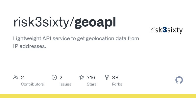 GitHub - risk3sixty/geoapi: Lightweight API service to get geolocation data from IP addresses.