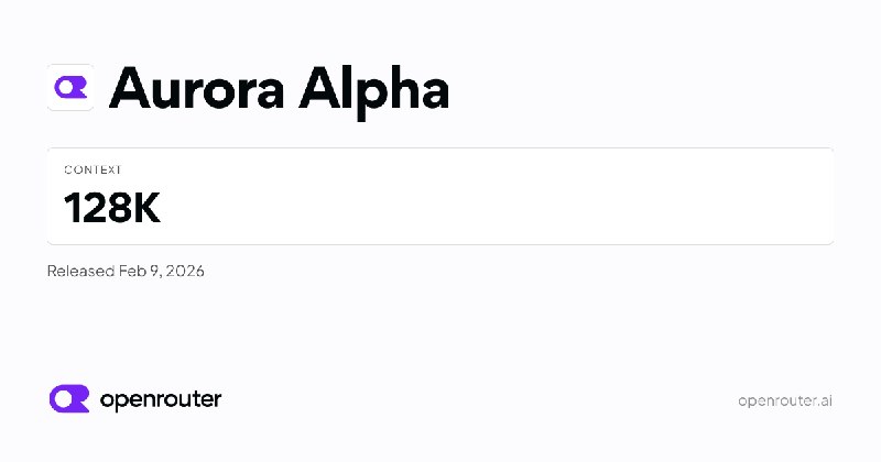 Aurora Alpha - API Pricing & Providers