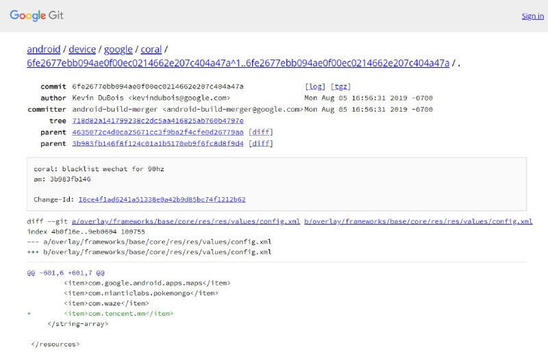 微信因为效率太差被加入 90Hz 黑名单