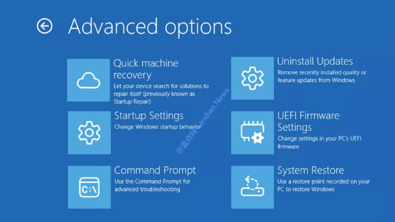 #系统资讯 严重翻车：Windows 11 25H2 首个更新导致 WinRE 环境无法使用 USB 设备包括键盘和鼠标，导致无法进行任何操作