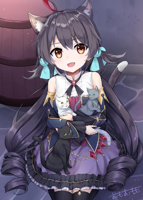 沙雕网友PS图真的傻傻分不清,接头霸王居然被接成新科娘８月末頃からプリコネ始めました✨キャルちゃんと猫～画师:キャルちゃん