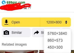 生 活 小 技 巧：Yandex的同尺寸图片功能可以直接拉某些素材站的无水印直链（699pic、alamy亲测可行